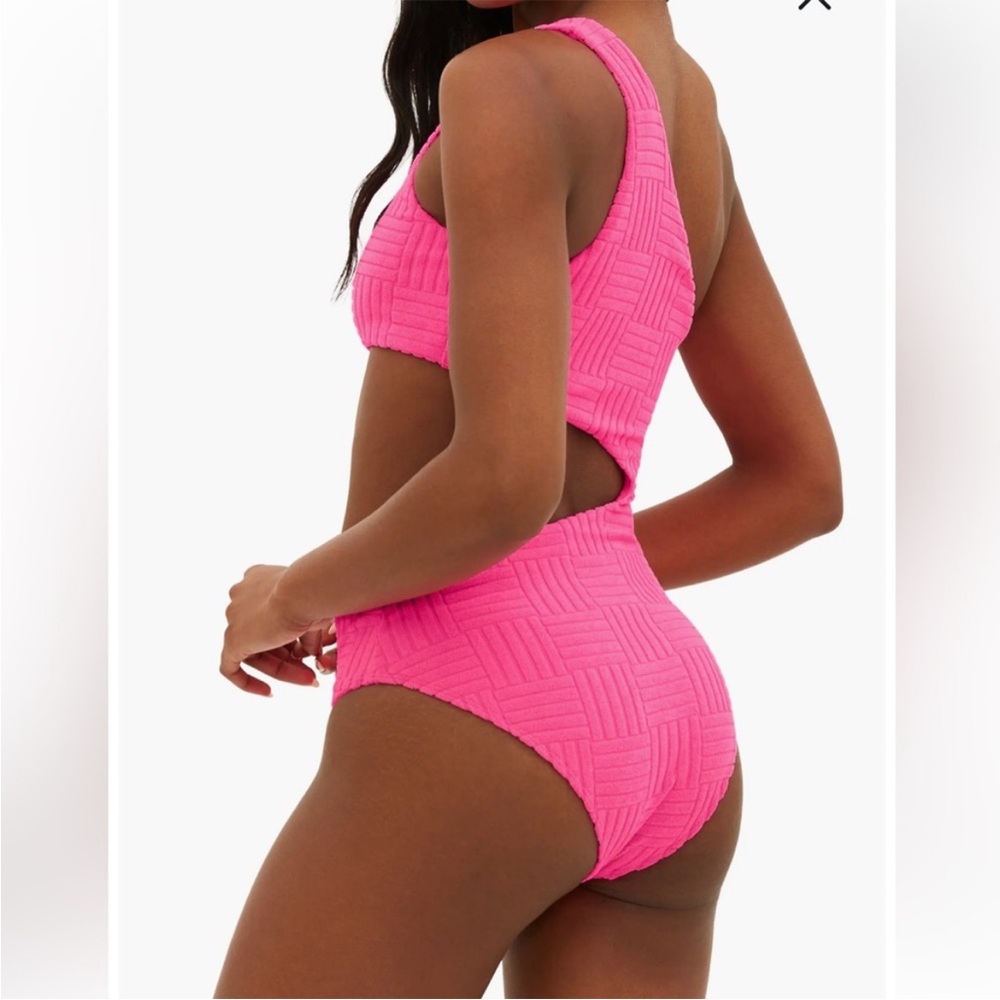 New Beach Riot Celine Cut Out One Piece Swimsuit - Picture 2 of 5